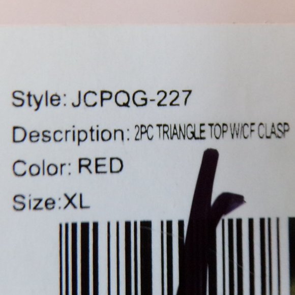 Juicy Couture 2 Piece Triangle Top Embossed Bottom - Picture 9 of 9